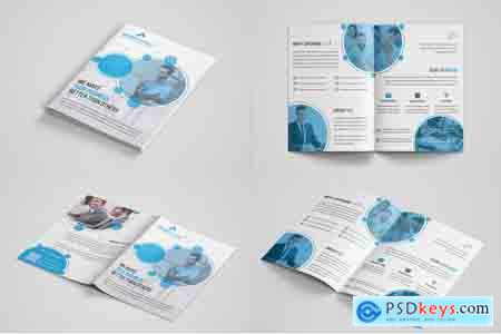 Bi-Fold Business Brochure Bundle template