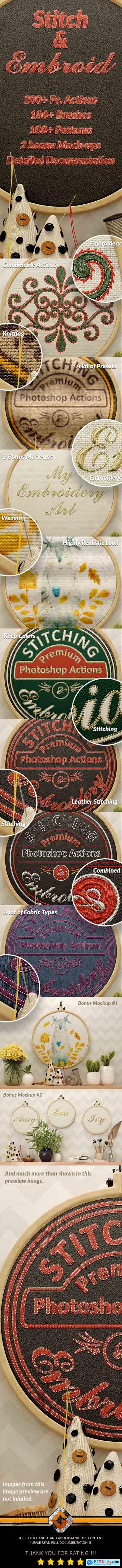 Graphicriver Stitch and Embroid - Titan Action Pack