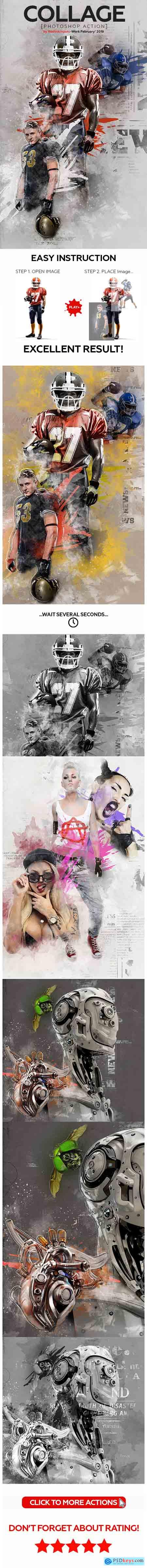 Graphicriver Collage Photoshop Action