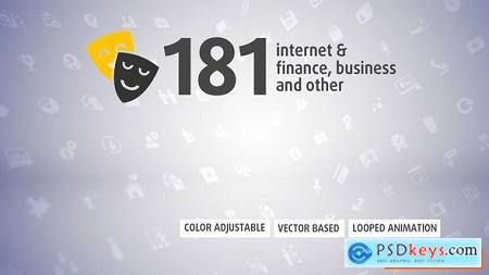 Videohive 181 Animated Icons Free