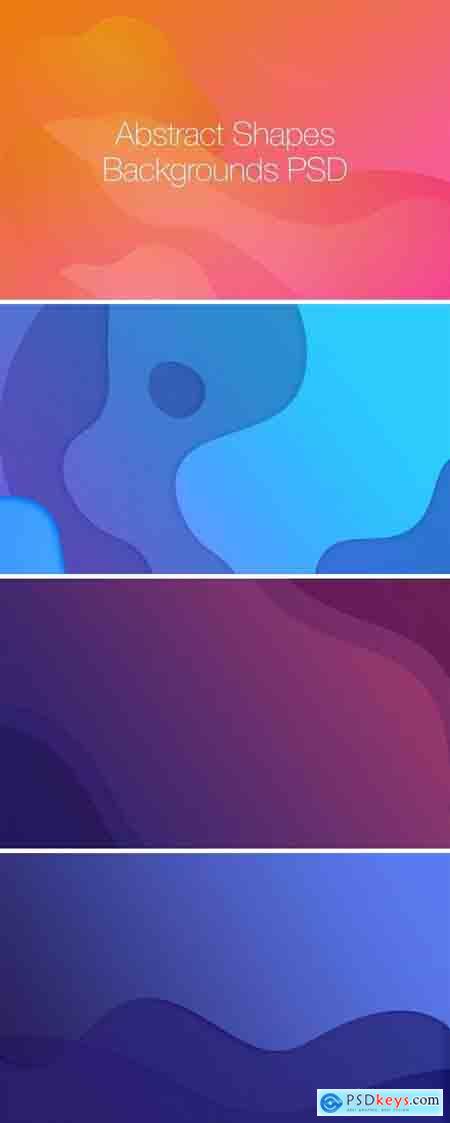 Abstract Shapes Backgrounds PSD