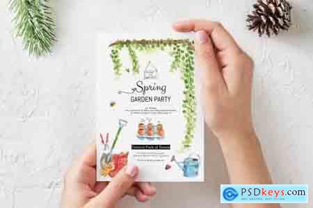Spring Gardening Party Invitation