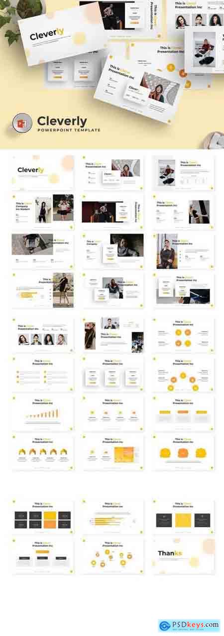 Cleverly - Powerpoint, Keynote, Google Sliders Templates
