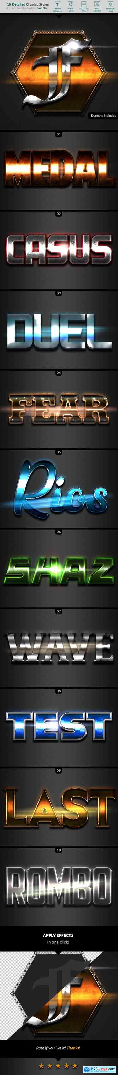 Graphicriver 10 Text Effects Vol36