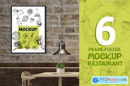 Creativemarket Mockup Bundle Poster Restaurant