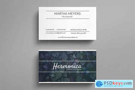 Nature business card template