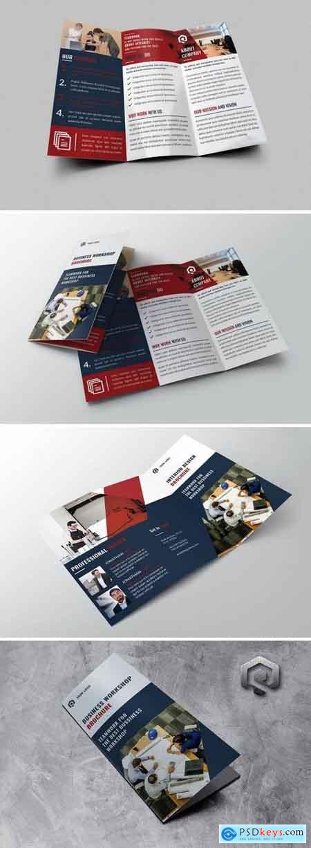 Business Workshop Trifold Brochure