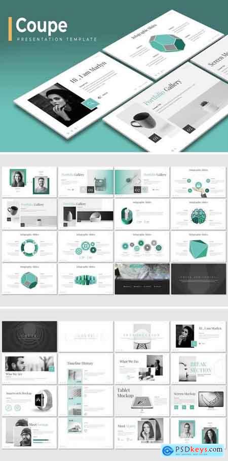 Coupe - Powerpoint, Keynote, Google Sliders Templates