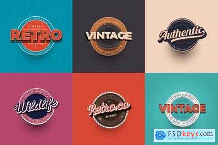 Vintage Text Effects for Illustrator