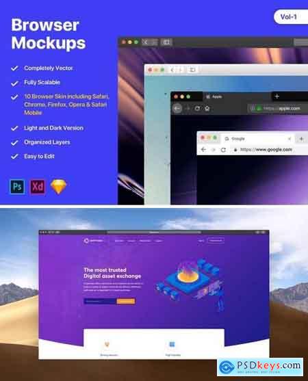 Browser Mockups Vol-1