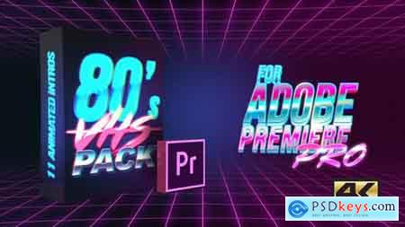 Videohive 80's VHS Intro Pack MOGRT for Premiere Pro Free