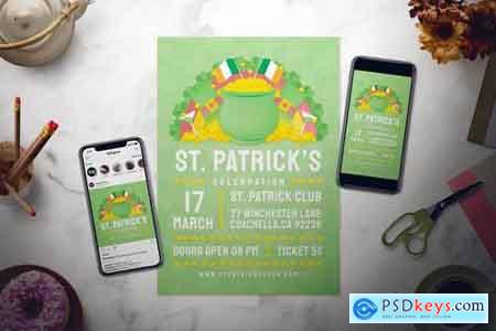 St. Patrick's Day Flyer Set