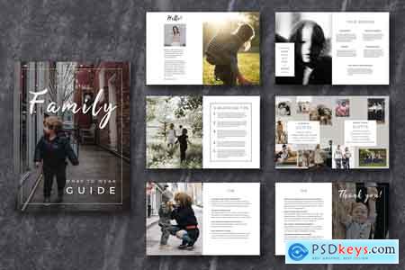 CreativeMarket Family Photographer Style Guide PSD