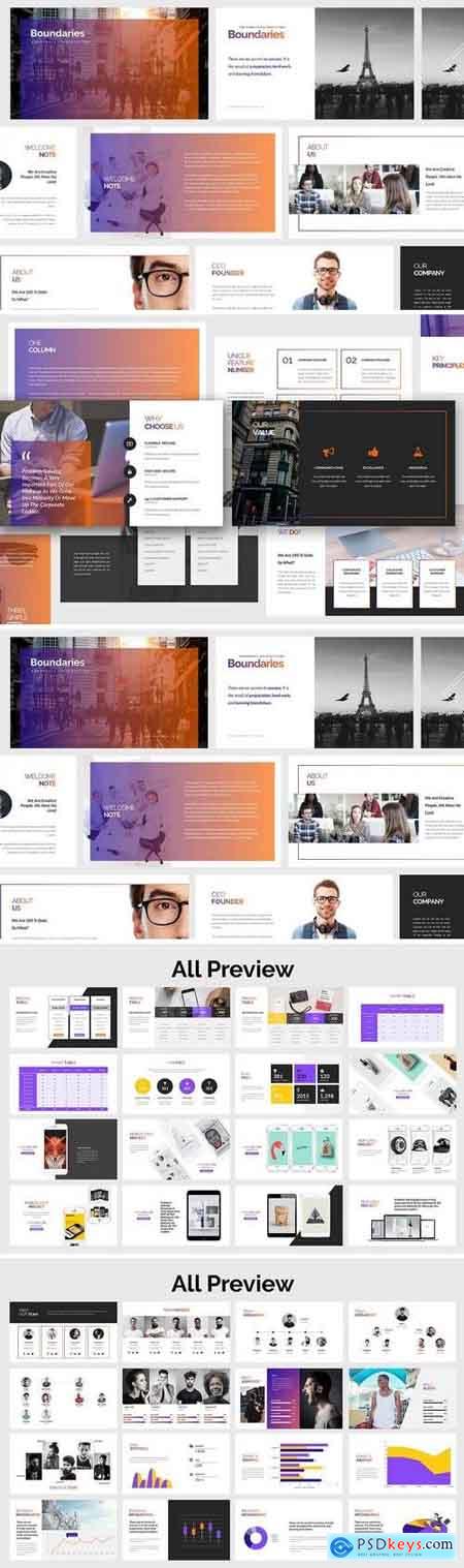 Boundaries Creative Agency Powerpoint Presentation and Google Slides Template