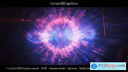 Videohive Futuristic HUD Logo Reveal Free