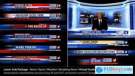 Videohive Broadcast Design - News Lower Third Package1 Free