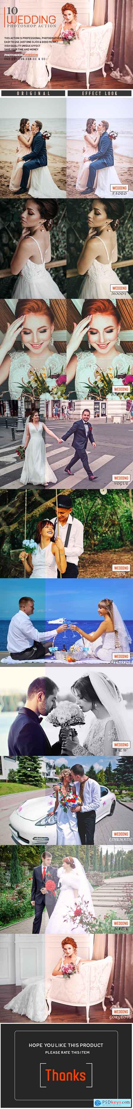 Graphicriver 10 Wedding Photoshop Action