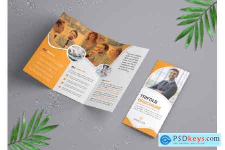 Thehungryjpeg Ltter Size trifold Brochure template