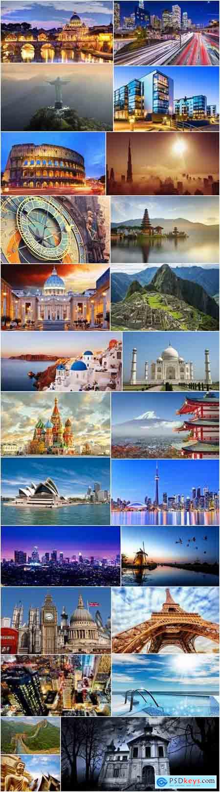 Architecture of different countries skyscraper historical building travel sights 25 HQ Jpeg