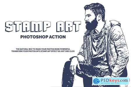 Creativemarket Stamp Art Photoshop Action