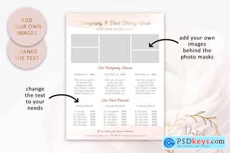 Creativemarket PSD Photography Pricing Guide 7