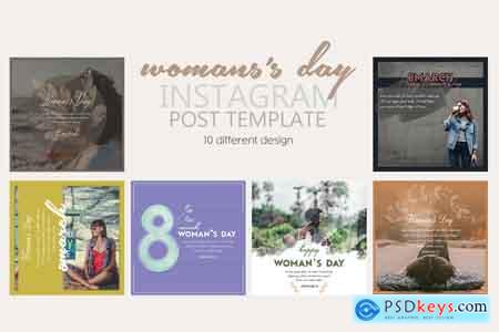 Creativemarket Instagram Post Template Women's Day