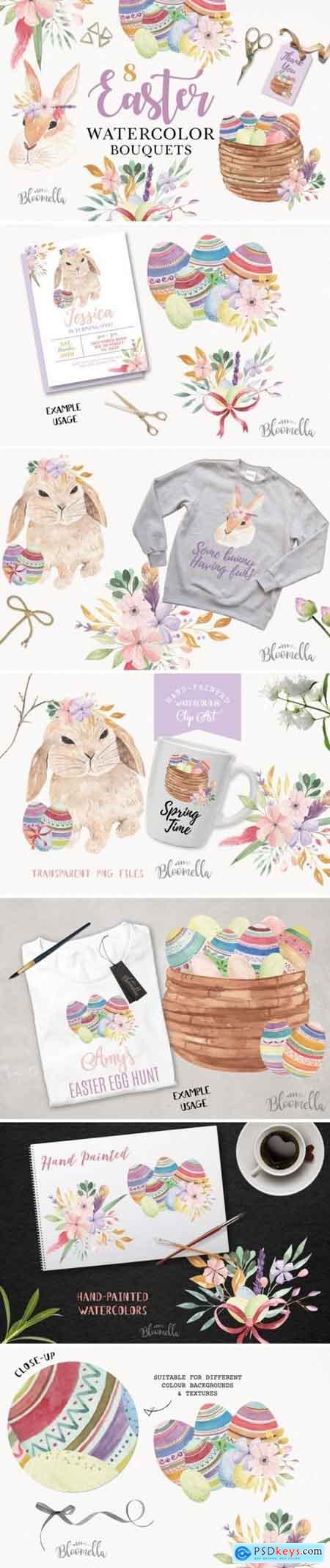 Easter Bunny Bouquet Spring Eggs Collection