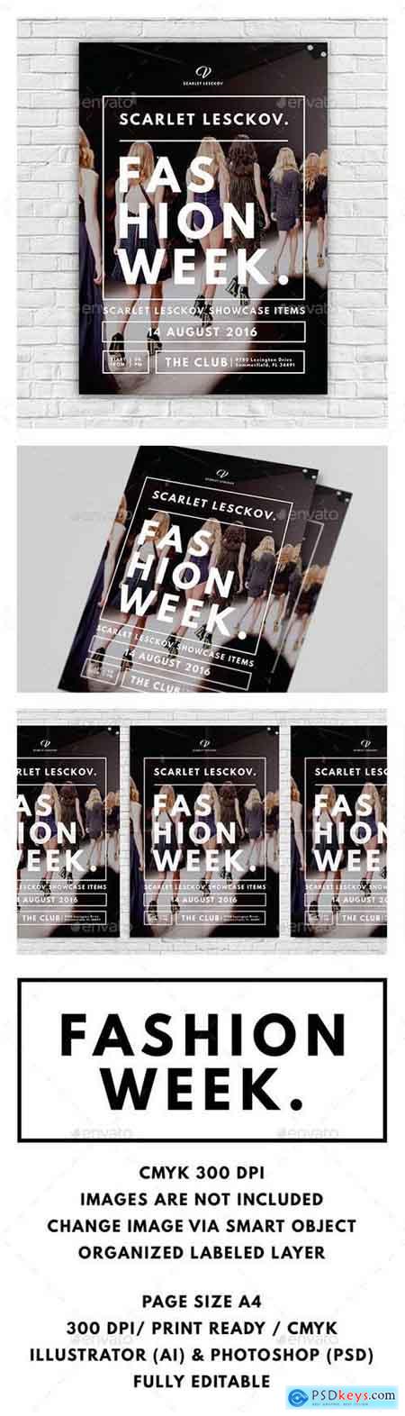 Graphicriver Catwalk Fashion Week Flyer