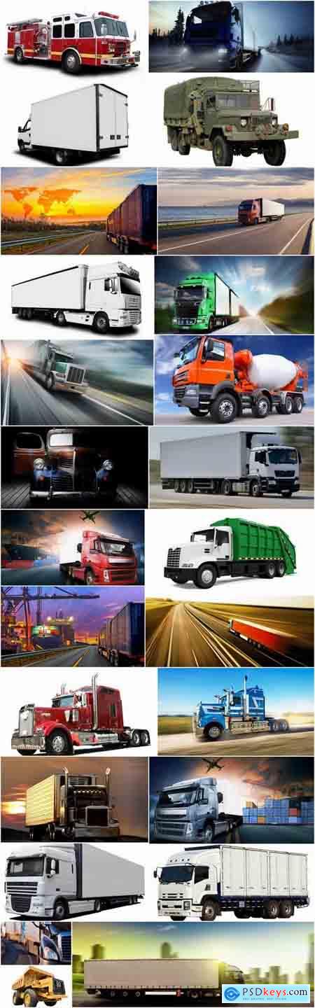 Lorry lengthy trailer truck refrigerated trucking and construction 25 HQ Jpeg