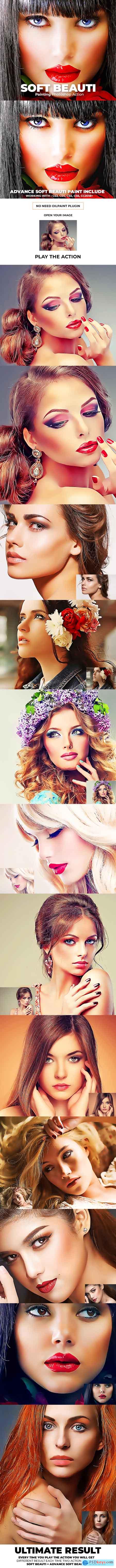 Graphicriver Soft Beauty Painting Photoshop Action