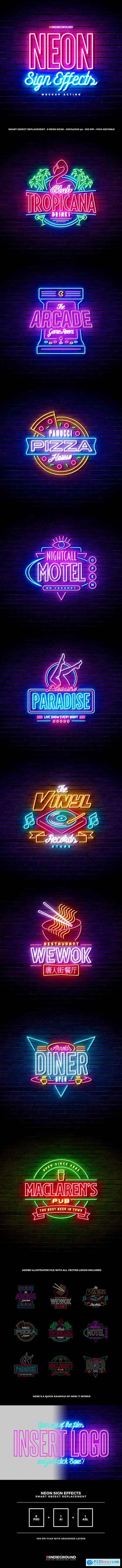 Graphicriver Neon Sign Effects
