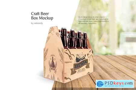 Creativemarket Craft Beer Box Mockup