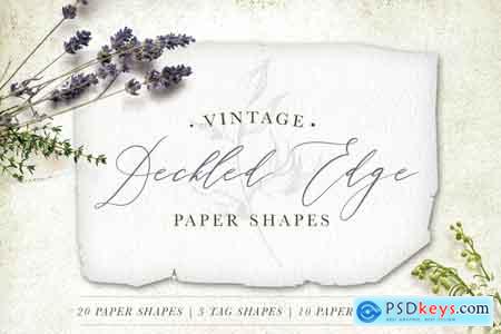 Creativemarket Deckled Edge Paper Shapes