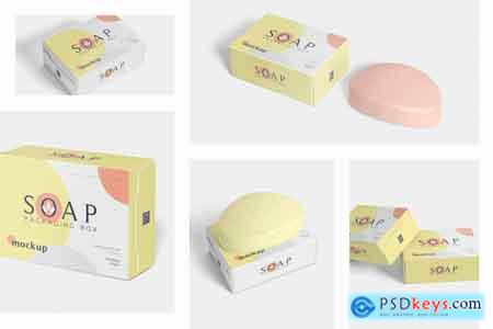 Creativemarket Packaging Box & Soap Mockup