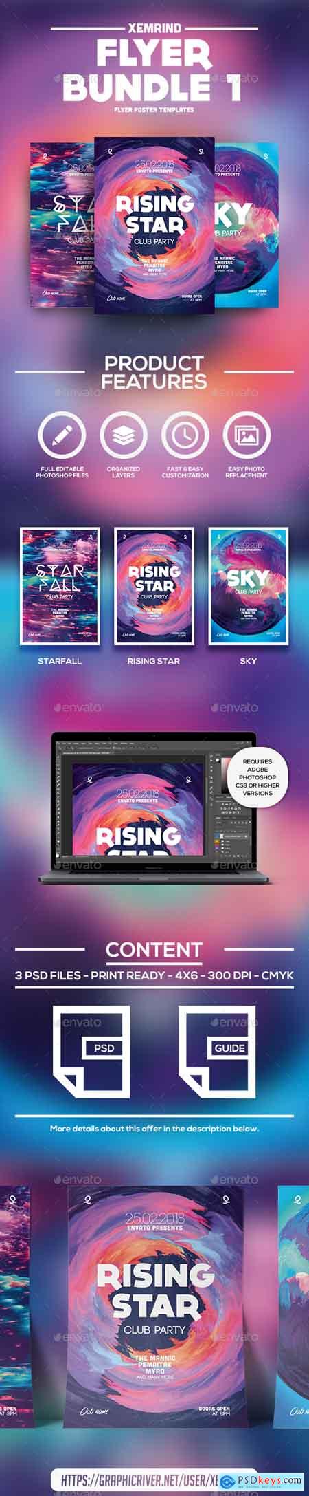 Graphicriver Club Flyer Poster Template Bundle 1
