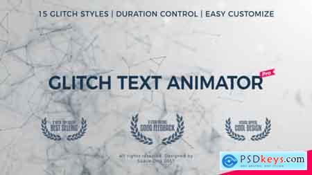 Videohive Glitch Text Animator PRO v4 Free