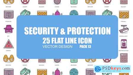 Videohive Security And Protection - Flat Animation Icons Free