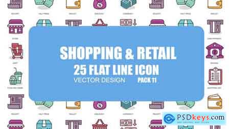 Videohive Shoping And Retail - Flat Animation Icons Free