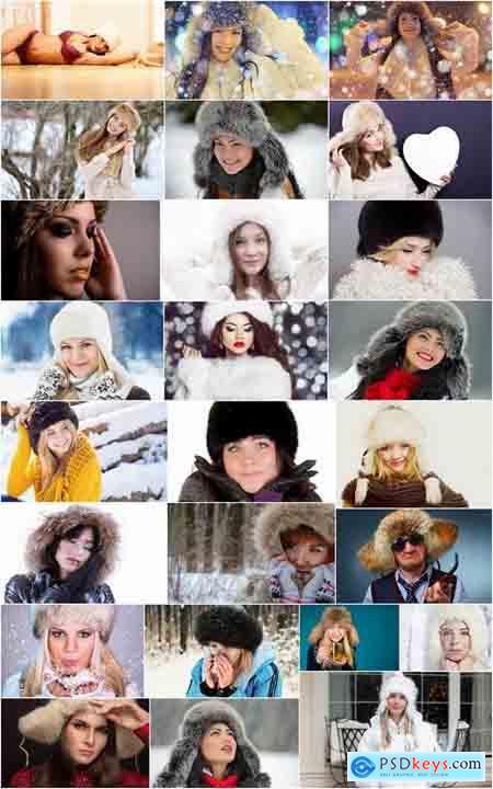 Different beautiful people in winter hat 25 HQ Jpeg