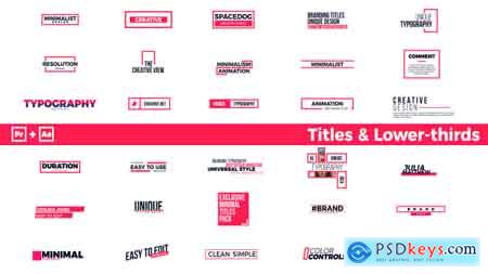 Videohive Essential Titles Premiere Pro & After Effects Free