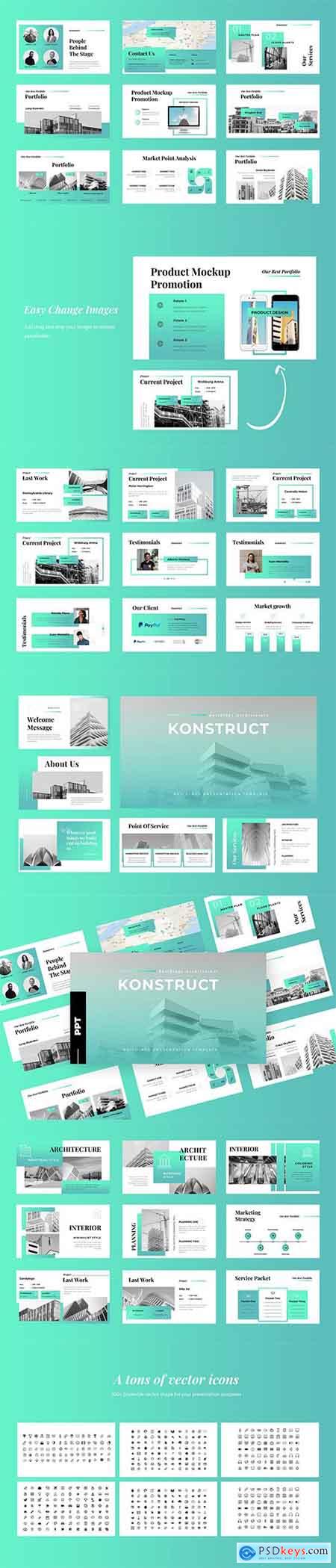 Konstruct - Architecture PowerPoint, Keynote and Google Slides Template