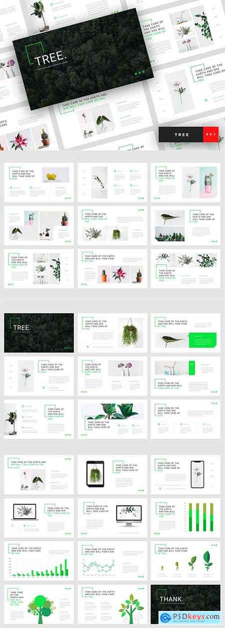 Tree - Green Energy PowerPoint, Keynote and Google Slides Template