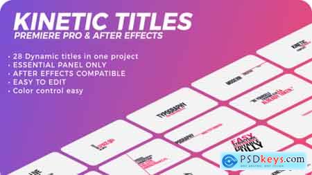 Videohive Kinetic Titles Free