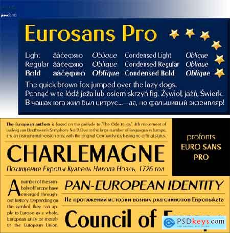 Euro Sans Pro Font Family