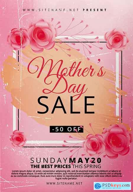 Mothers Day Sale Flyer - Psd Template