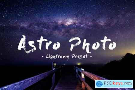 Creativemarket Astro Photography Lightroom preset