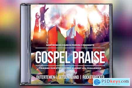 Creativemarket Gospel Praise CD Album Artwork