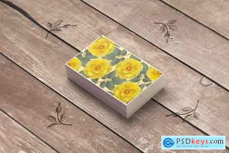 Creativemarket Lemon Wild Rose PSD Business Card