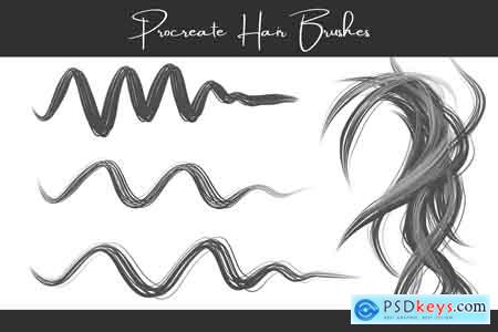 Creativemarket Procreate Hair Bundle