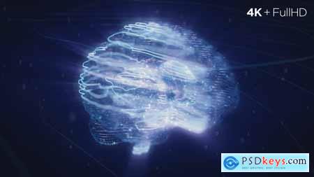Videohive Digital AI Brain Logo Reveal Free